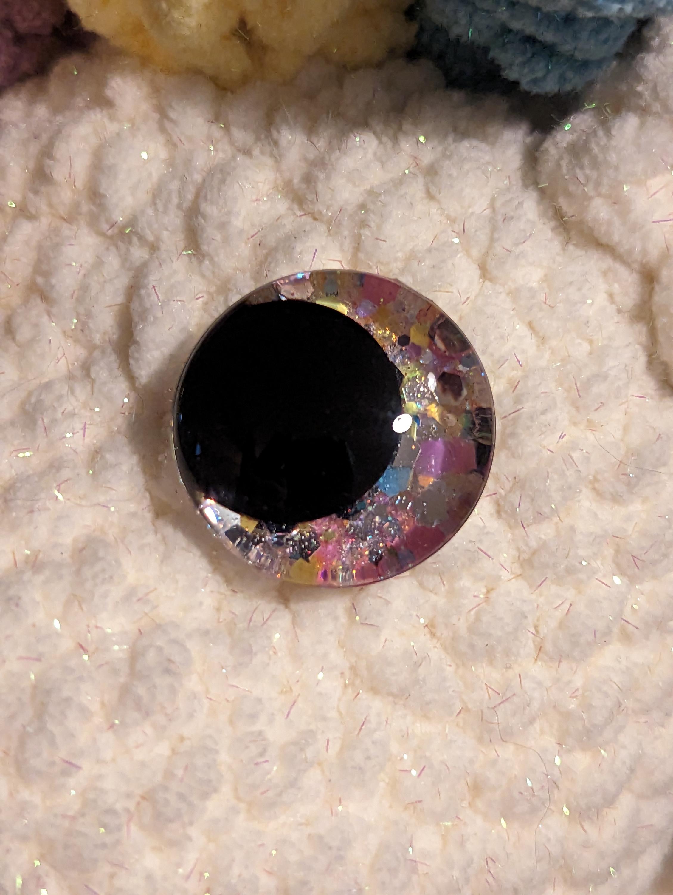 Crochet Unicorn Plushie - Sparkle Yarn Stuffed Animal - Thumbnail 6