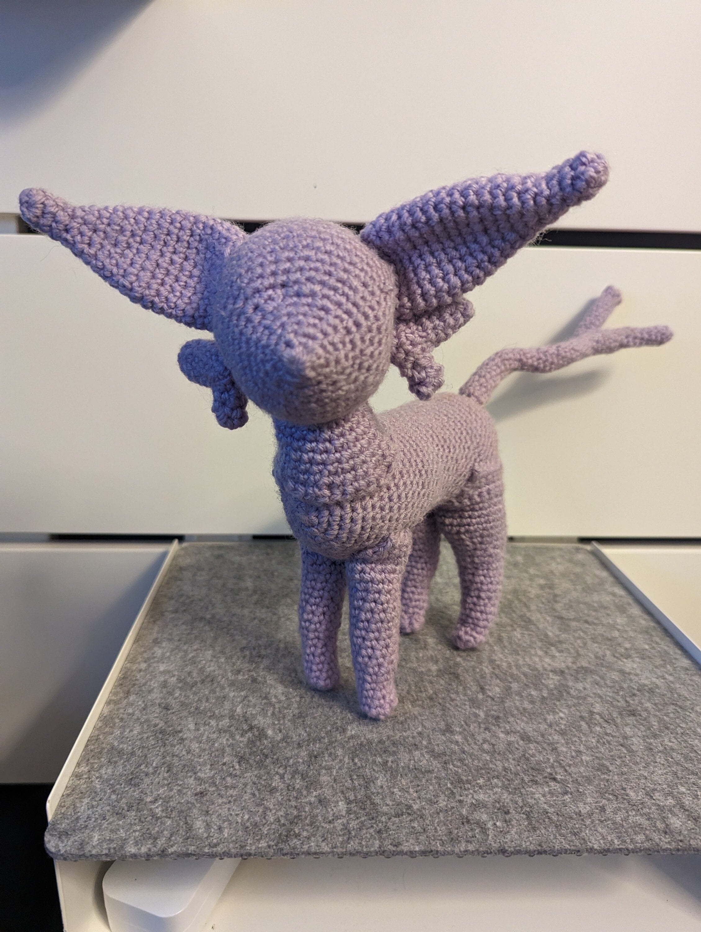 Crocheted Espeon Doll