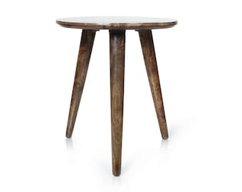 Wooden Round Tripod Nordic Style Stool