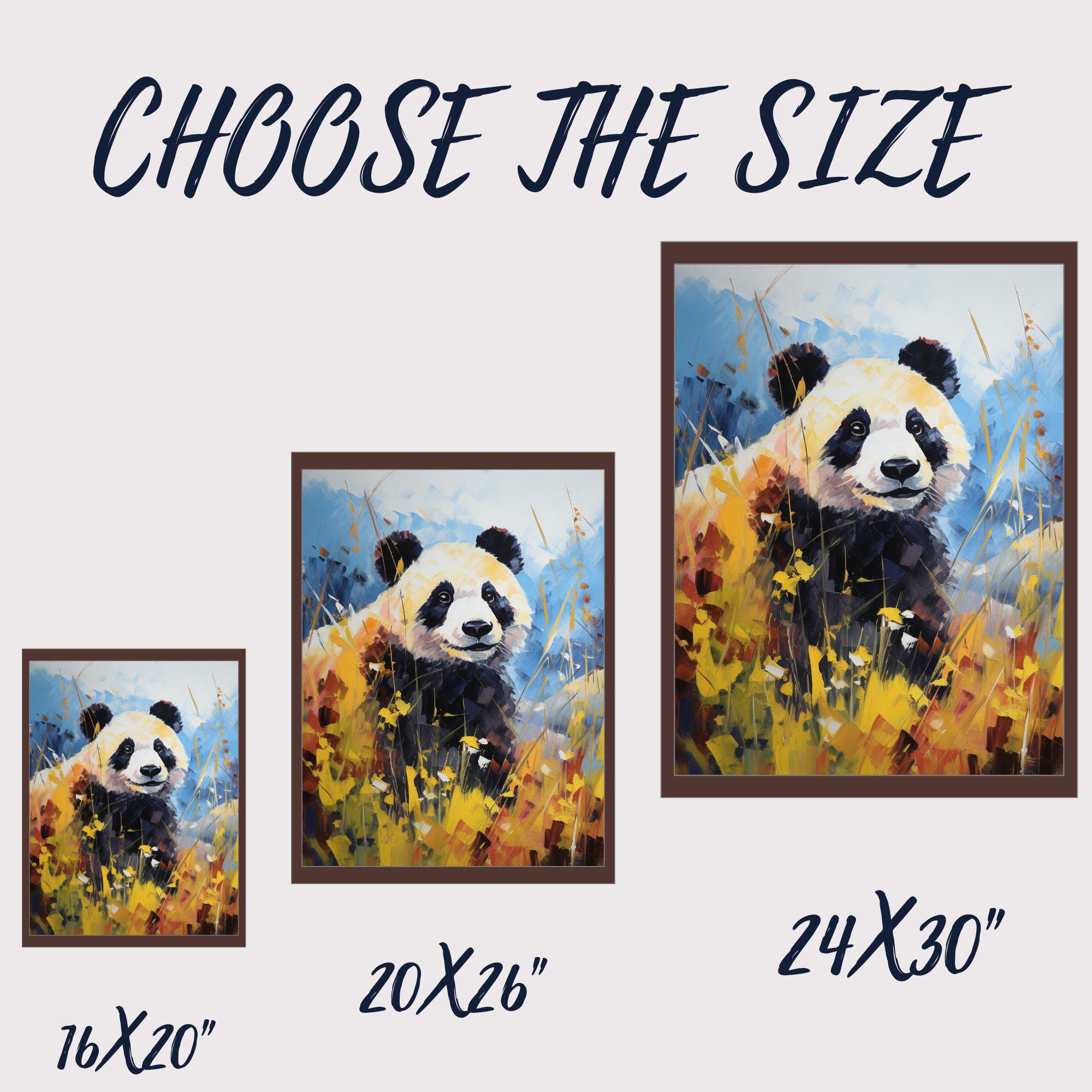 TUMOVO Kit De Peinture Par Numéros De Panda Et Bambou Pour Adultes, Peinture à L'huile Sur Toile Acrylique Pour Débutants, Décoration Murale, Cadeaux, 40,6 X 50,8 Cm, Sans Cadre