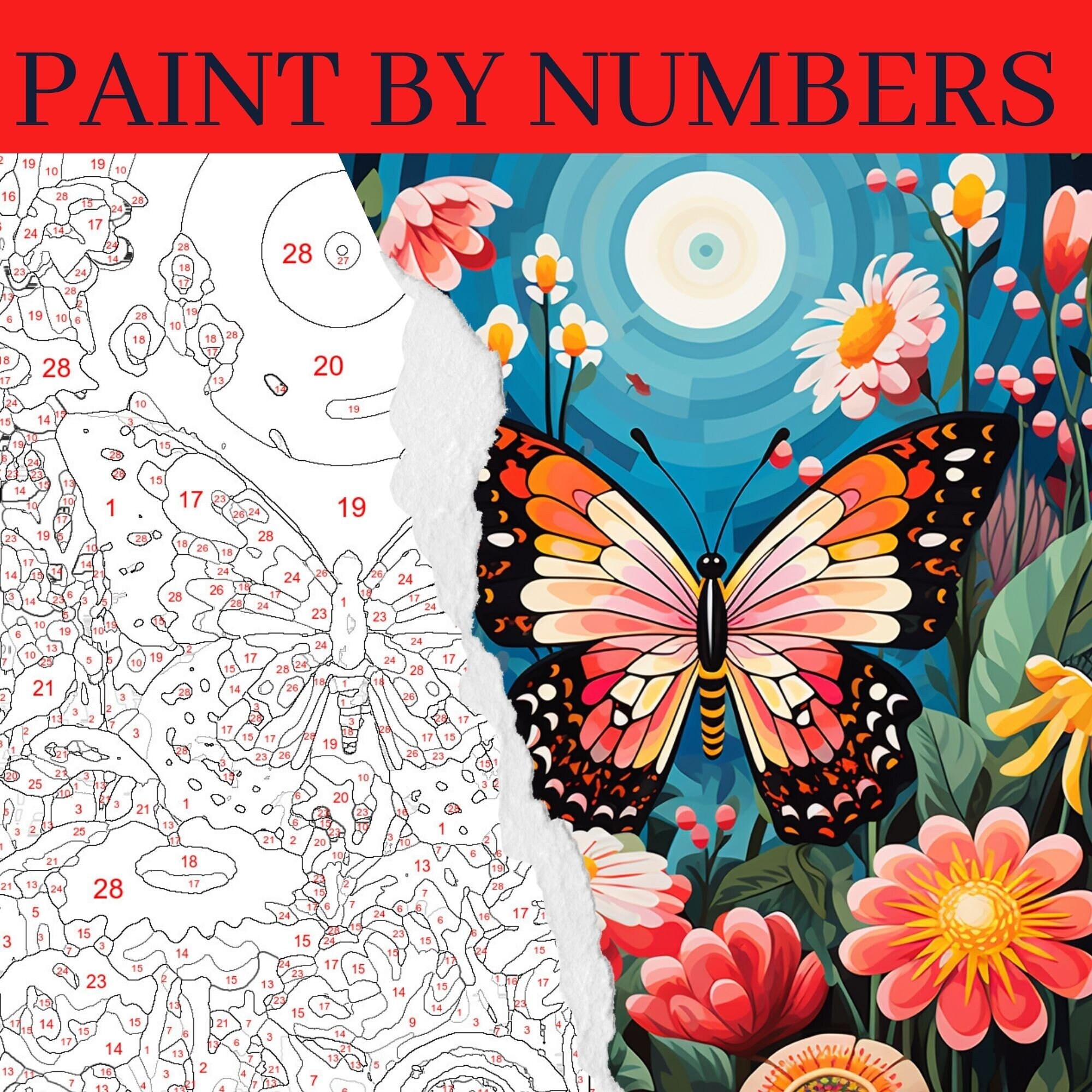 William Morris PAINT by NUMBER Kit Adult , Tree of Life Painting, Vintage  Art,easy DIY Beginners Acrylic Paint Kit Gift 