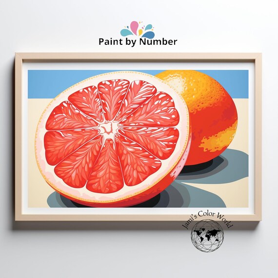 MAXBYE Malen Nach Zahlen Set 6-tlg. - Früchte Motive Für Erwachsene