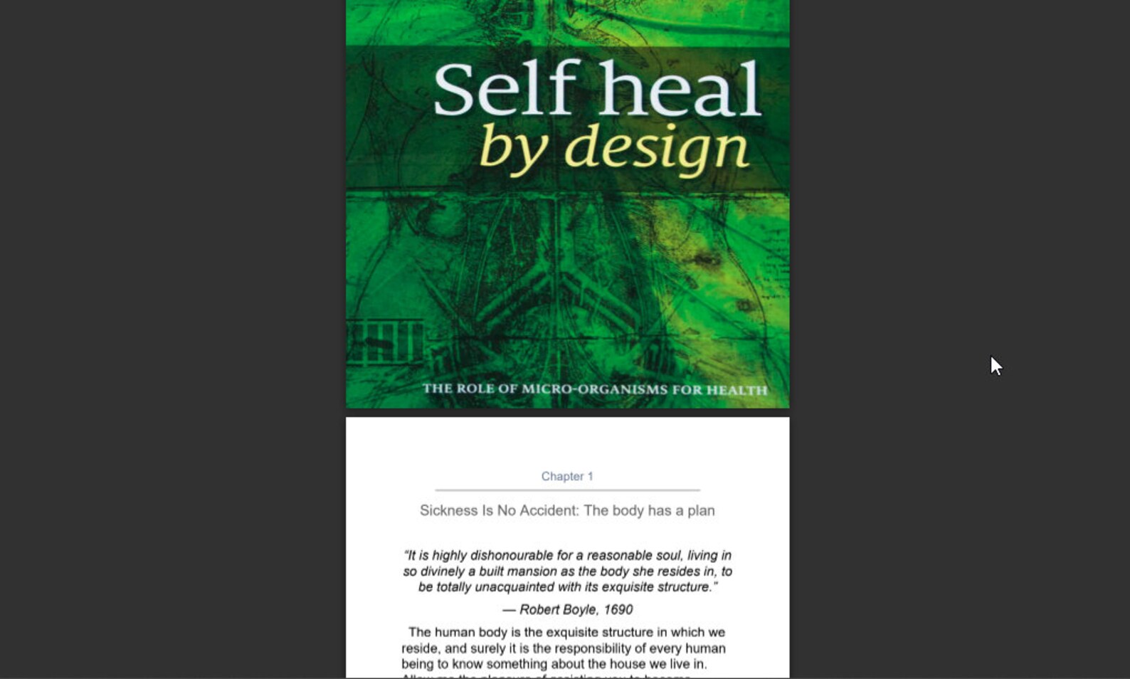 Self Heal by Design the Role of Micro-organisms for Health by - Etsy