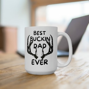 Ceramic Hunting Coffee Mug, Hunting Gift For Dad, Hunter Gift Ideas, Hunter&#39;s Mug, Deer Hunter Mug, Hunting Mug For Him, Hunter Themed Mug