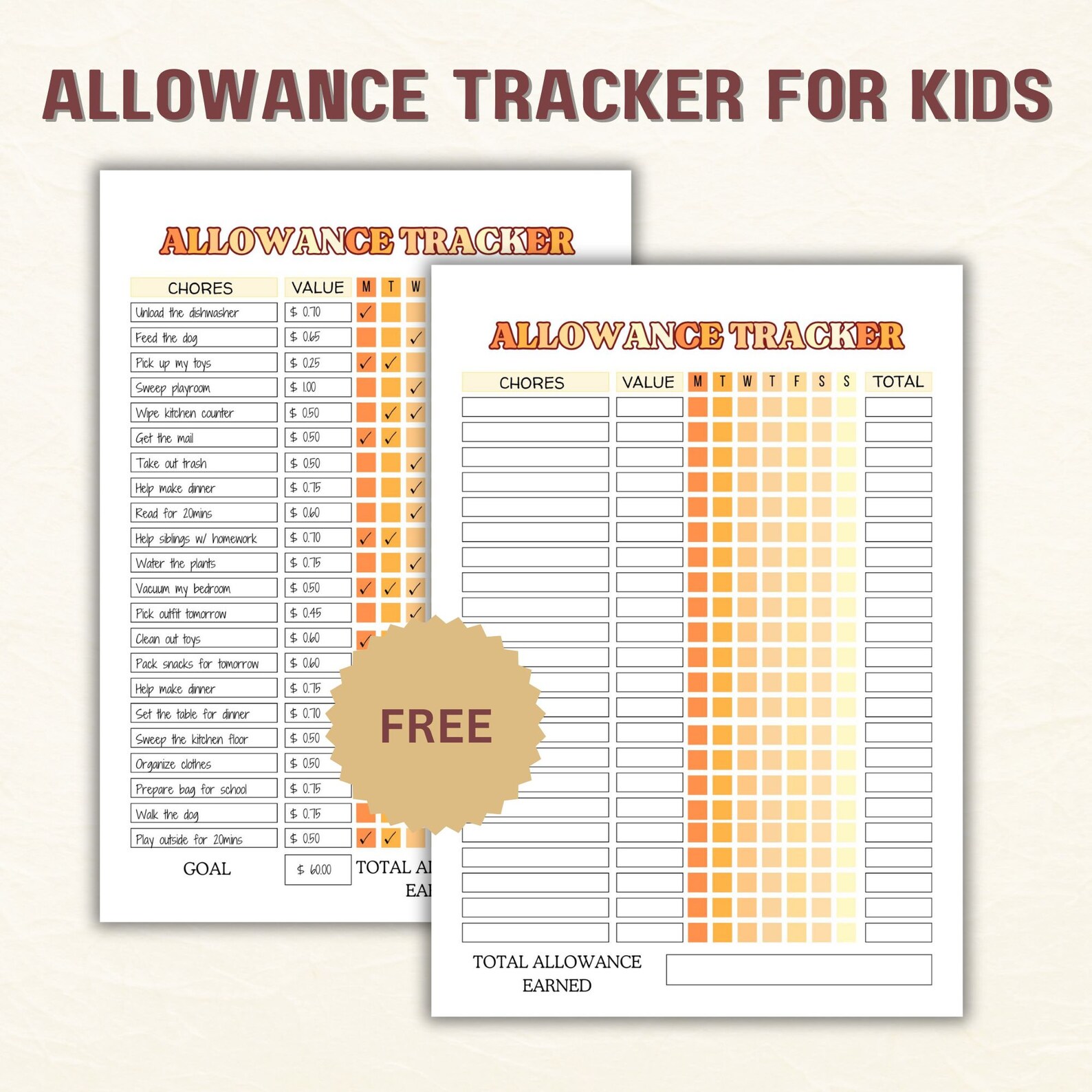Editable Kids Reward Bucks and Chart,reward Coupons for Kids,mom Bucks ...