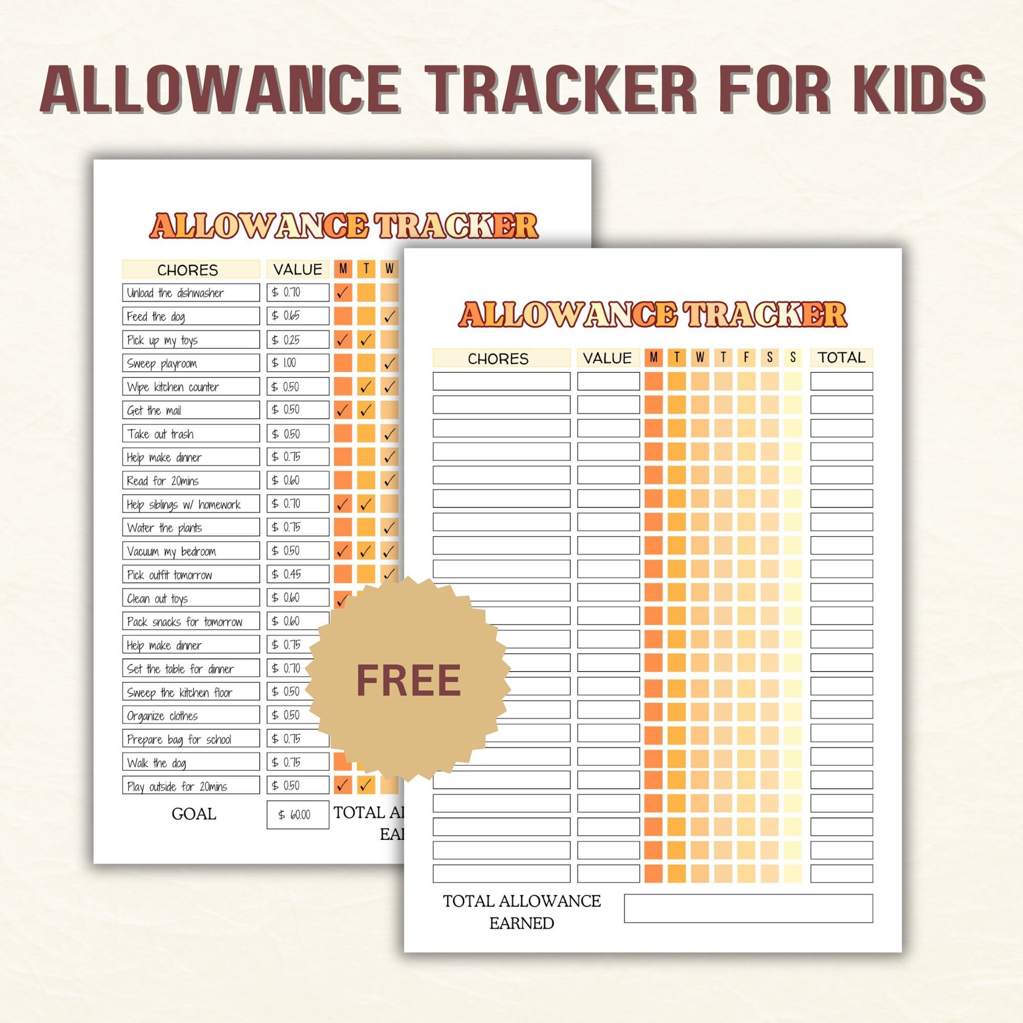 Editable Kids Reward Bucks and Chart,reward Coupons for Kids,mom Bucks ...