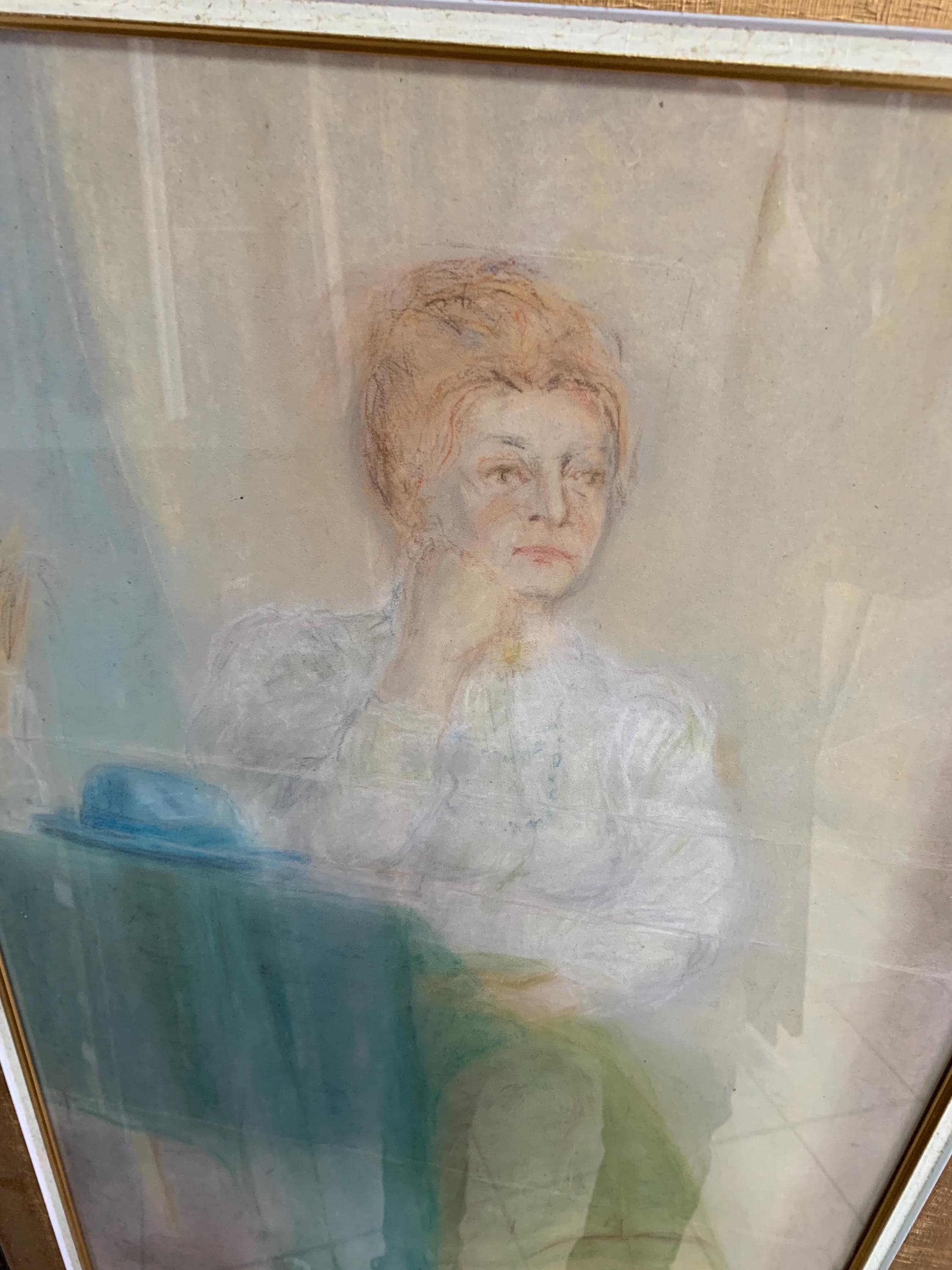 印象派風のスタイリッシュな絵画「高貴な女性」、オリジナルの