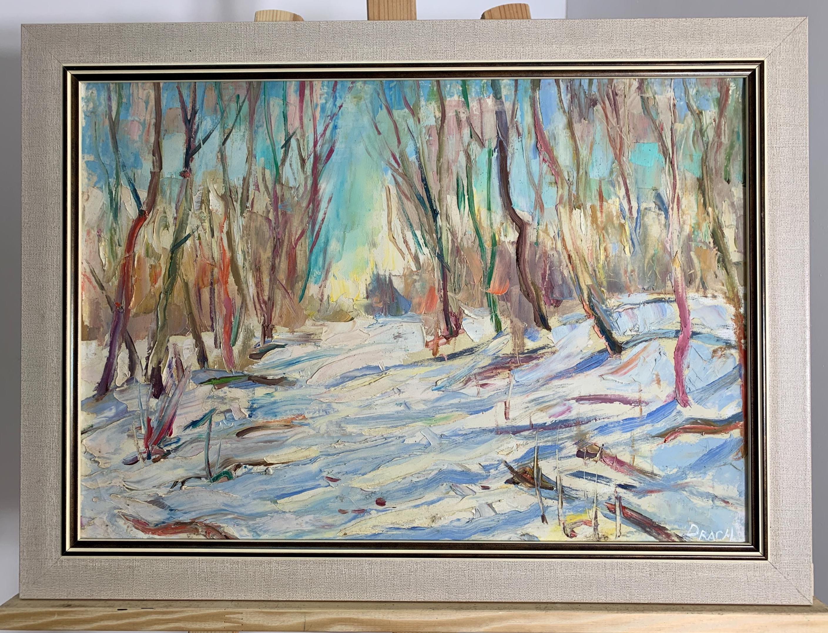 ウラジーミル・ドラチンスキー、印象派風の明るい絵画「冬の二月