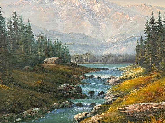 Mikl, Vivid Expressionist Oil Painting 