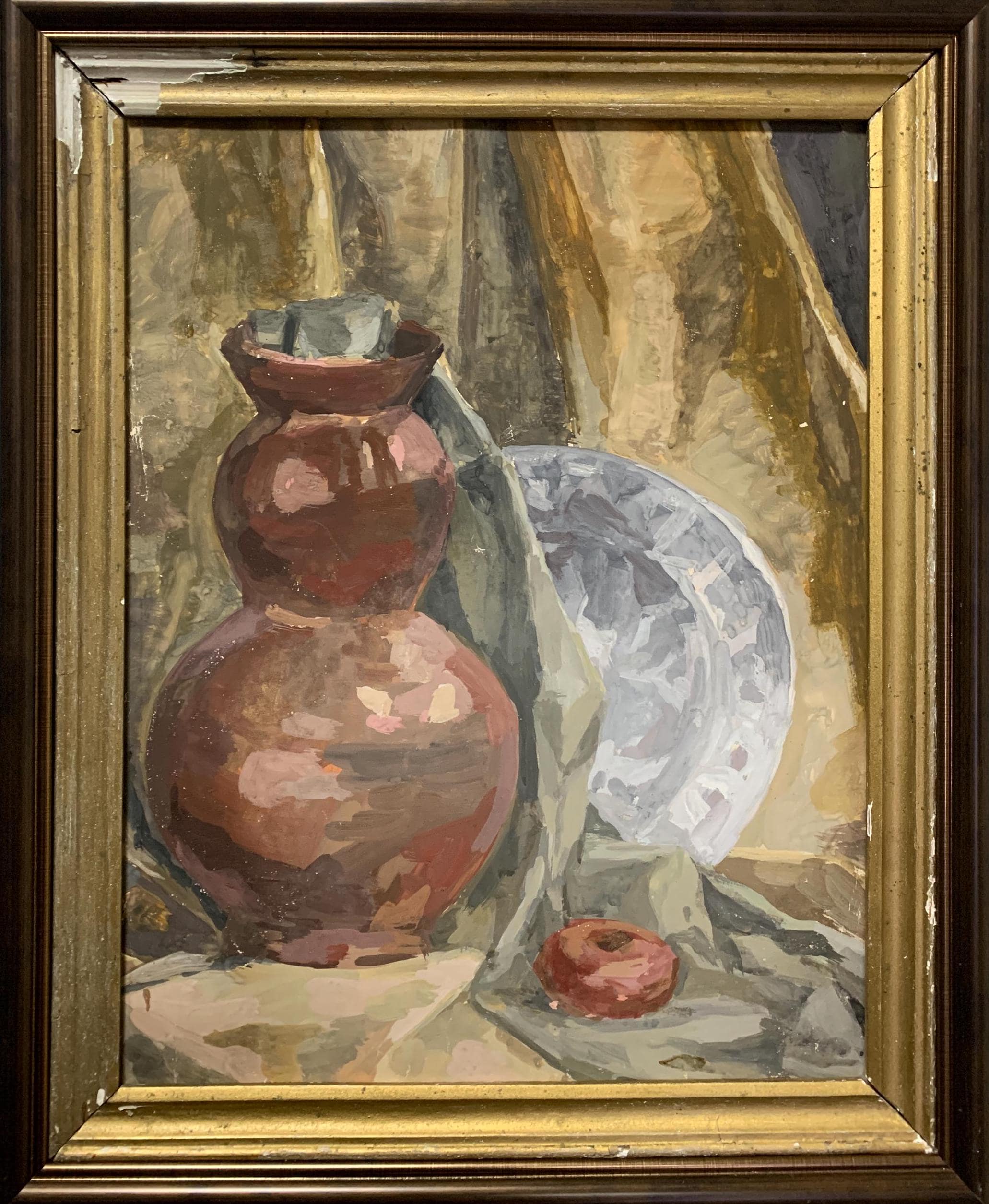 サバディシュ P.、明るい表現主義の絵画「秋の静物画」オリジナルの