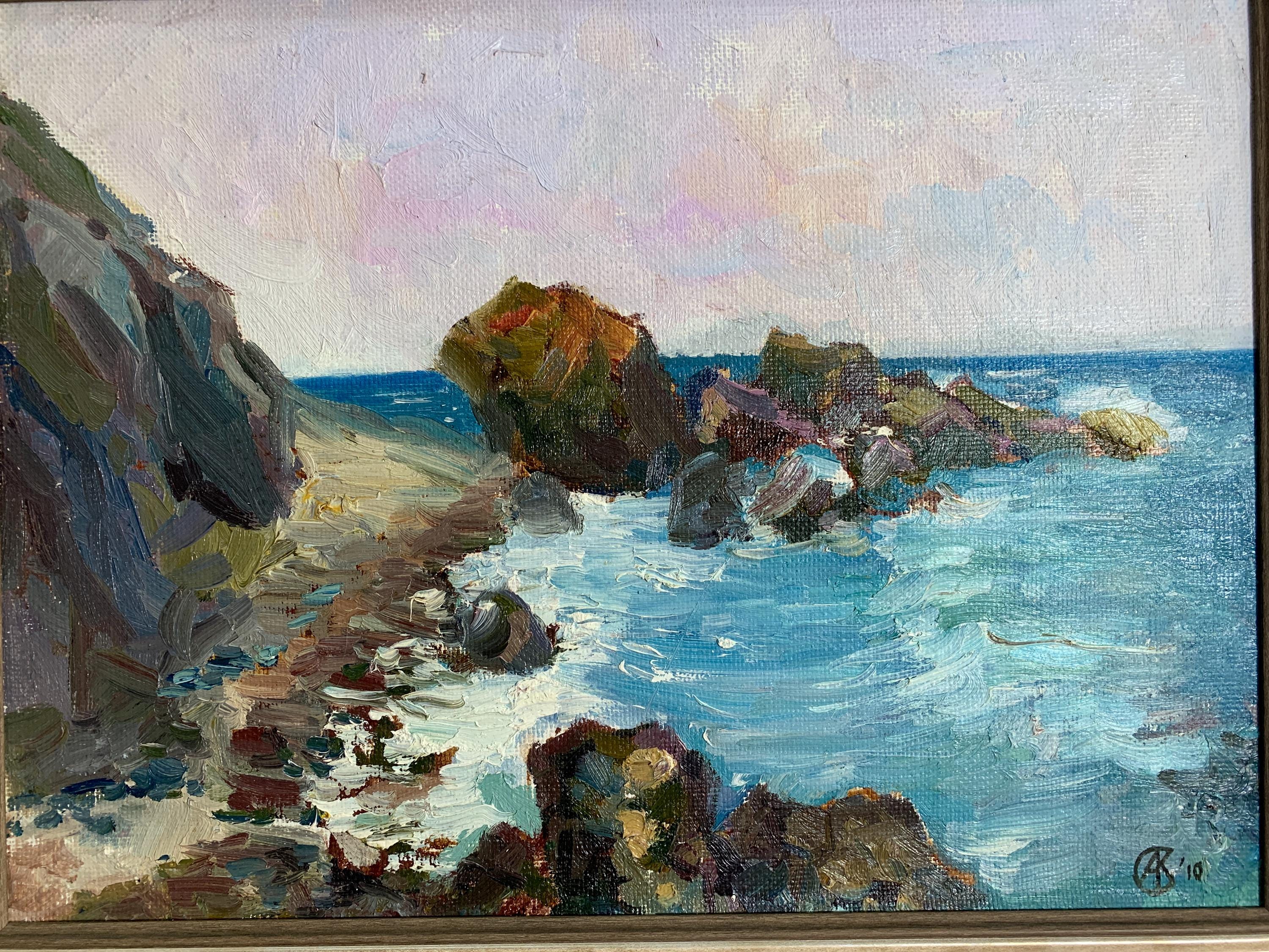 油絵 絵画 【岩場の海】 油絵 絵画 【岩場の海】 油絵 絵画 【岩場の砂浜】 油絵 絵画 【波の