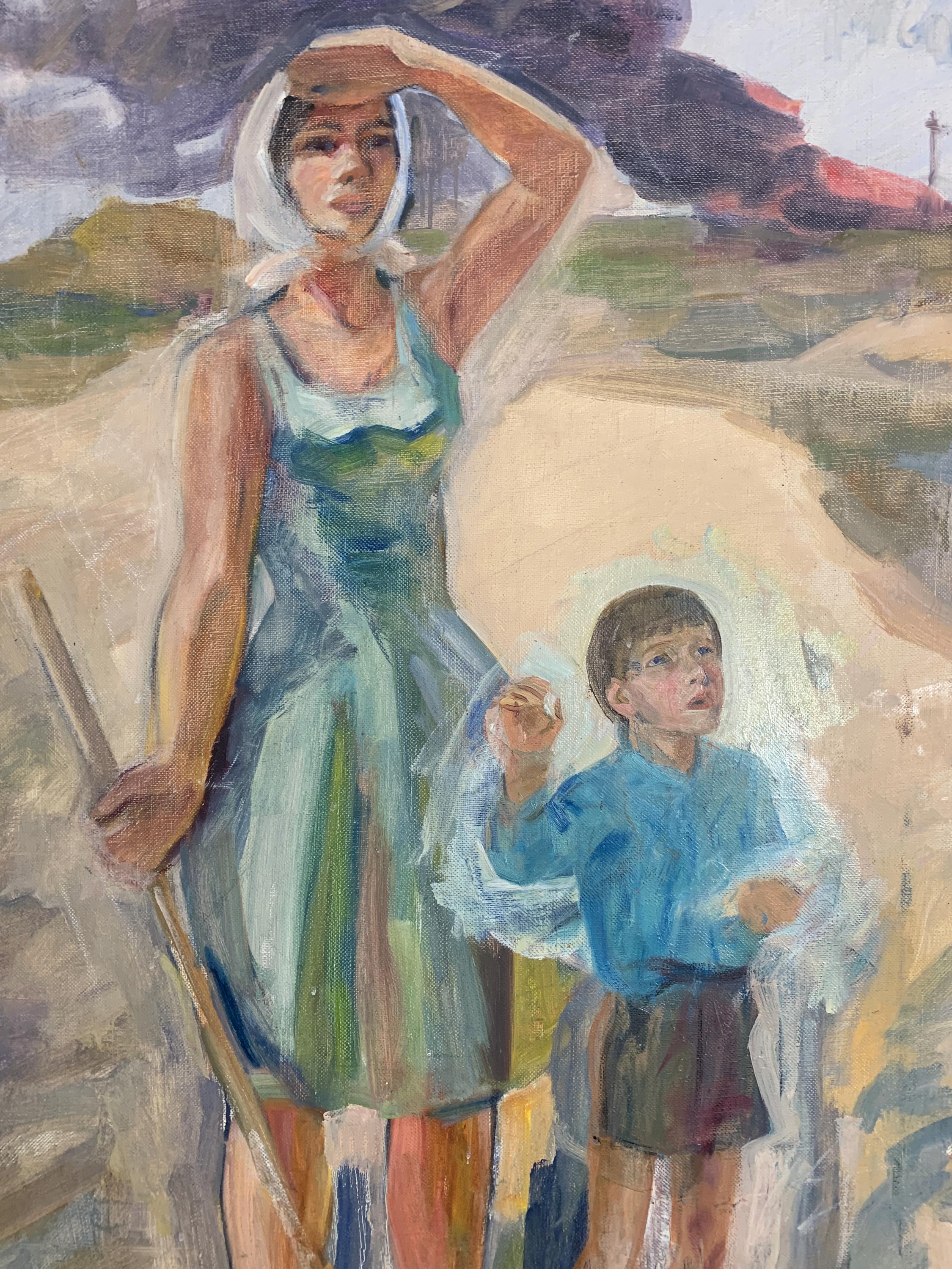 Vivid Expressionist Oil Painting 