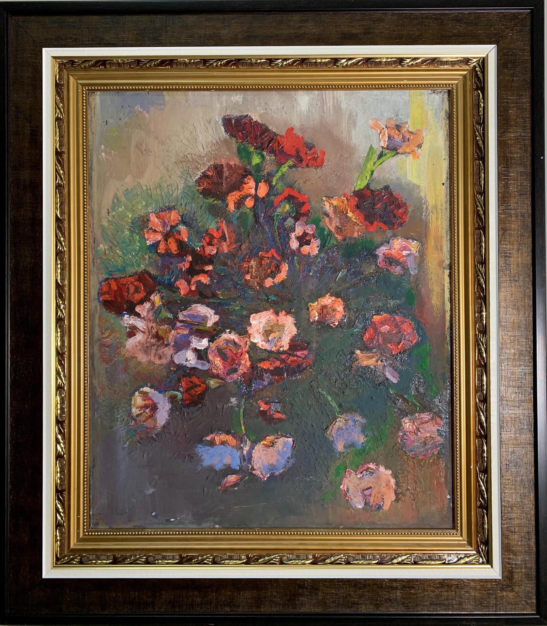 ボンダル・レオニード、鮮やかな表現主義の油絵「ジュビリーブーケ