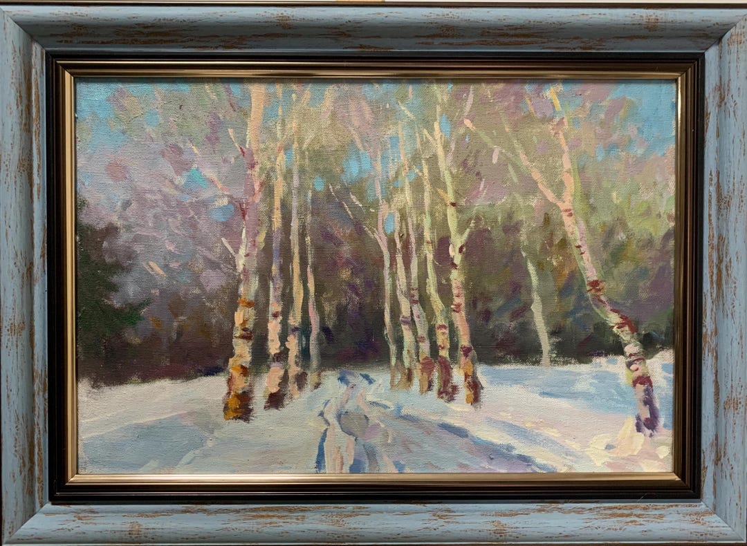 ★まこ　冬の風景 油彩画 Осенев N. I. オーセネフ il_1080xN.6535314274_ctox.jpg