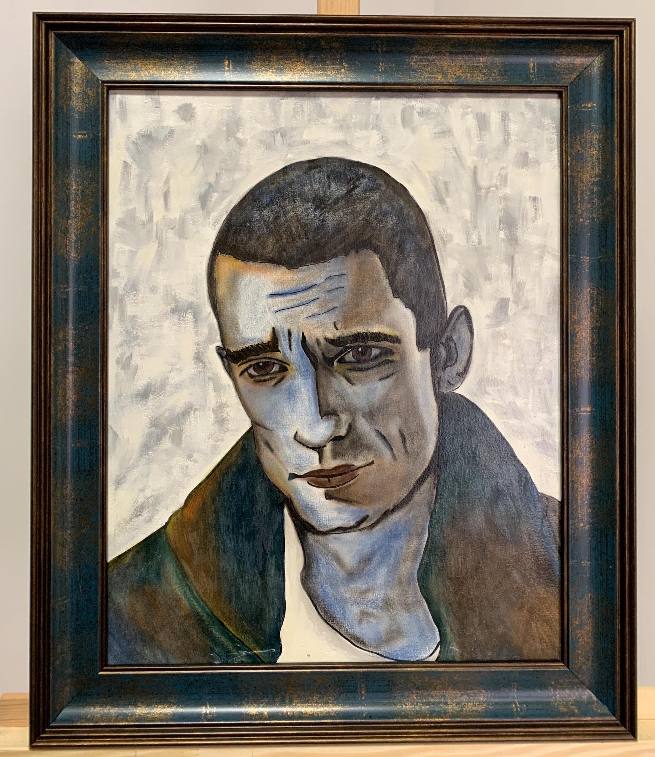 gigolo　油絵　人物画 イゴール・ベズロドノフ、印象派風の明るい油絵「孤独。パートナーと