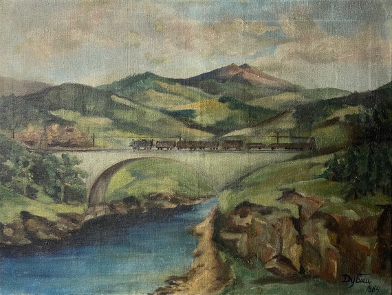 油絵カルパティア山脈