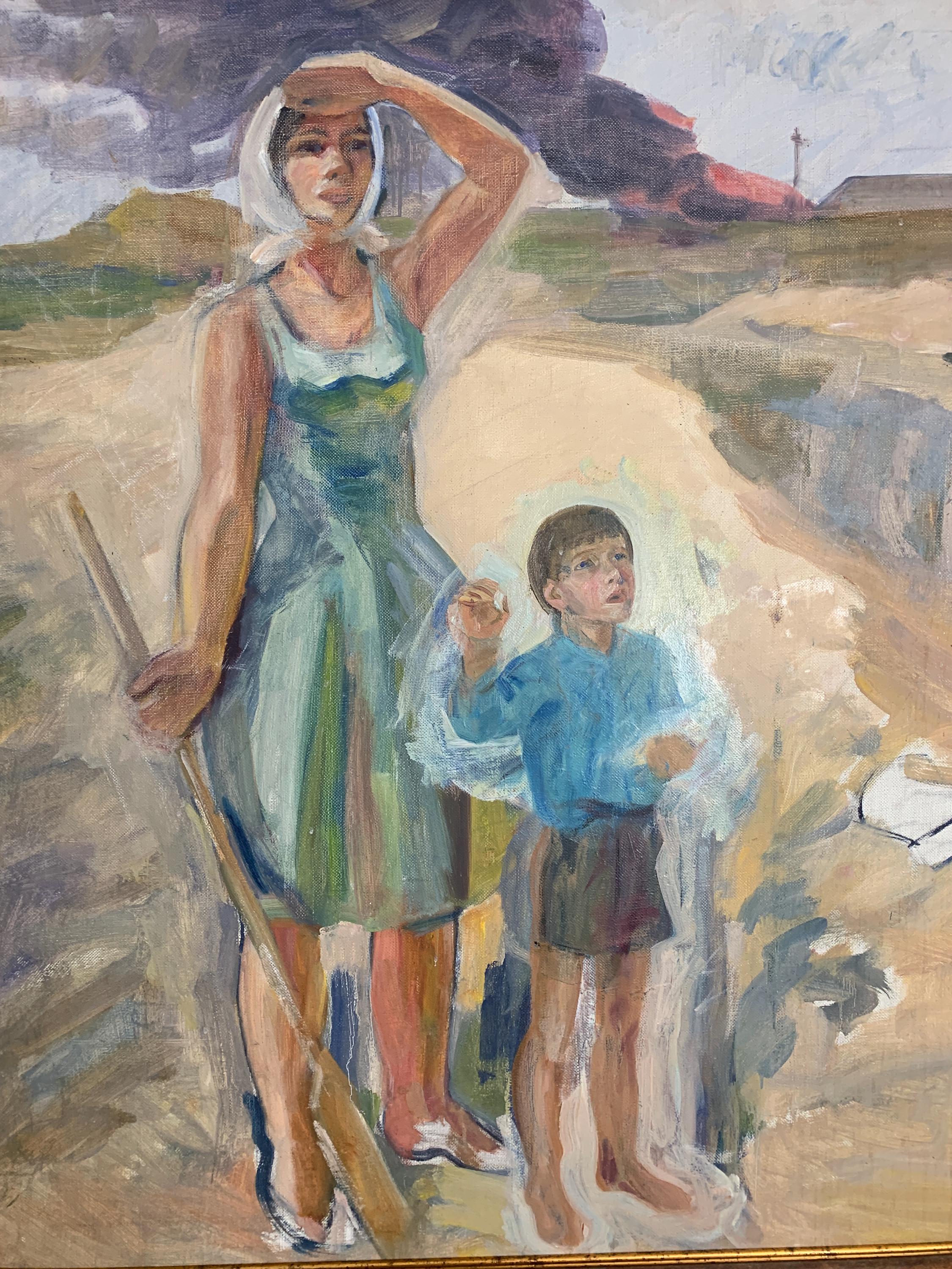 Vivid Expressionist Oil Painting 