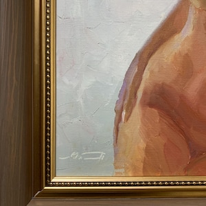 Vitaly Pytyk, Bright Impressionism Painting "nude Model on a Light