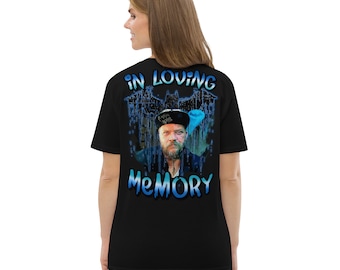 JR - In Loving Memory - Tattoo - Unisex organic cotton t-shirt