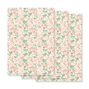 Illustrated Bows & Ribbon Wrapping paper sheets