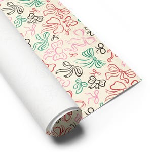 Illustrated Bows & Ribbon Wrapping paper sheets