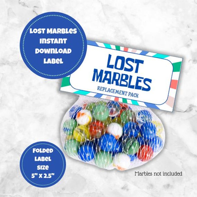 Lost Marbles Sticker Marbles - Etsy