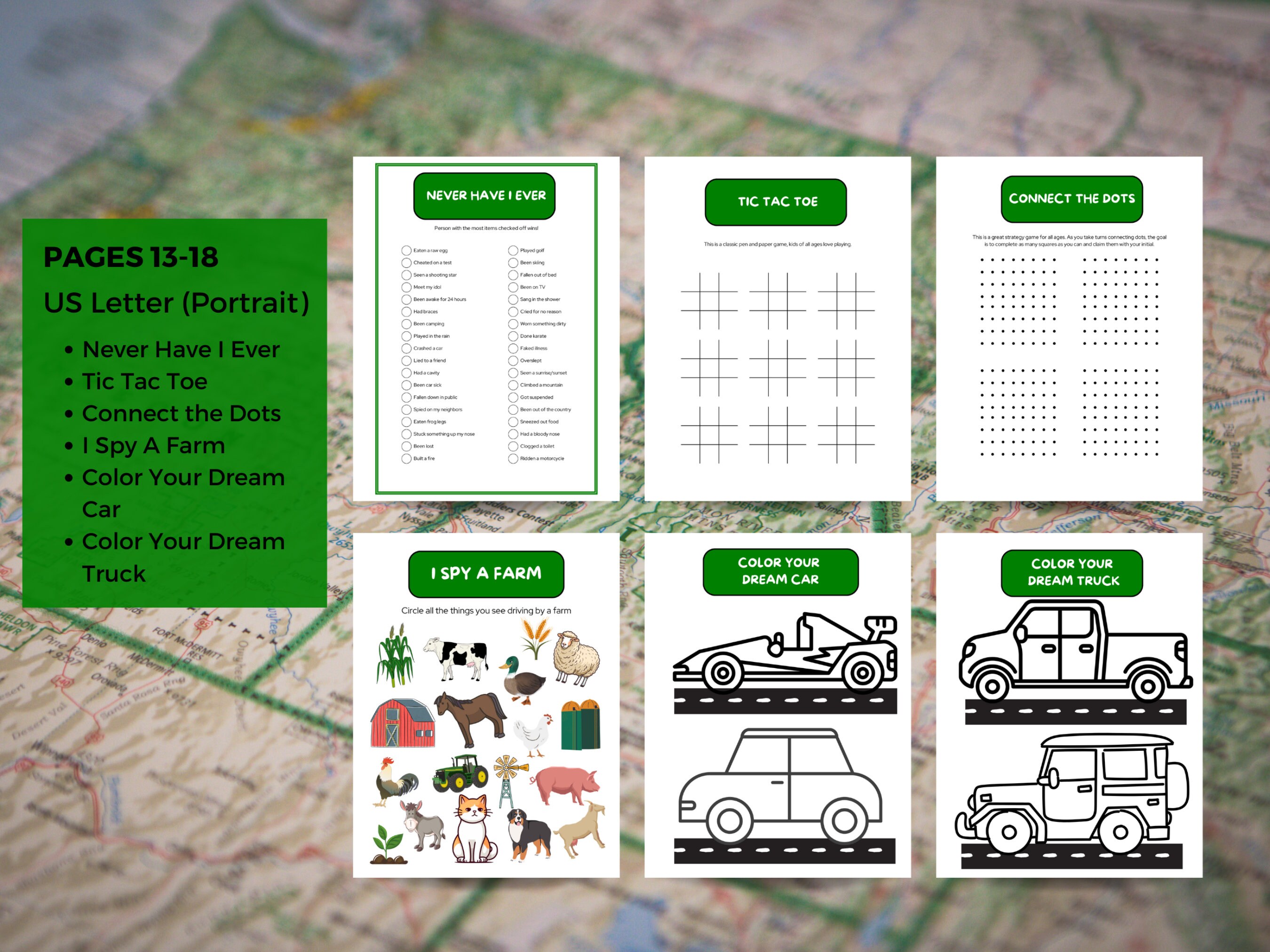 Road Trip Games Printable Bundle, Road Trip Games for Kids and Teens ...