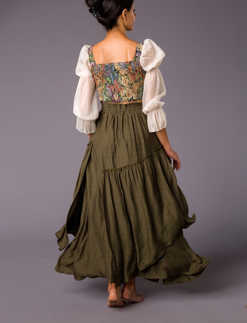 Renaissance Skirt, Ren Fair Skirt, Medieval Skirt, Edwardian Skirt ...