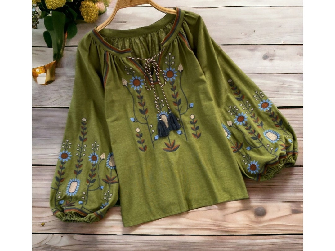 Peasant Blouse Woman, Cottagecore Top, Cottage Core Blouse, Victorian