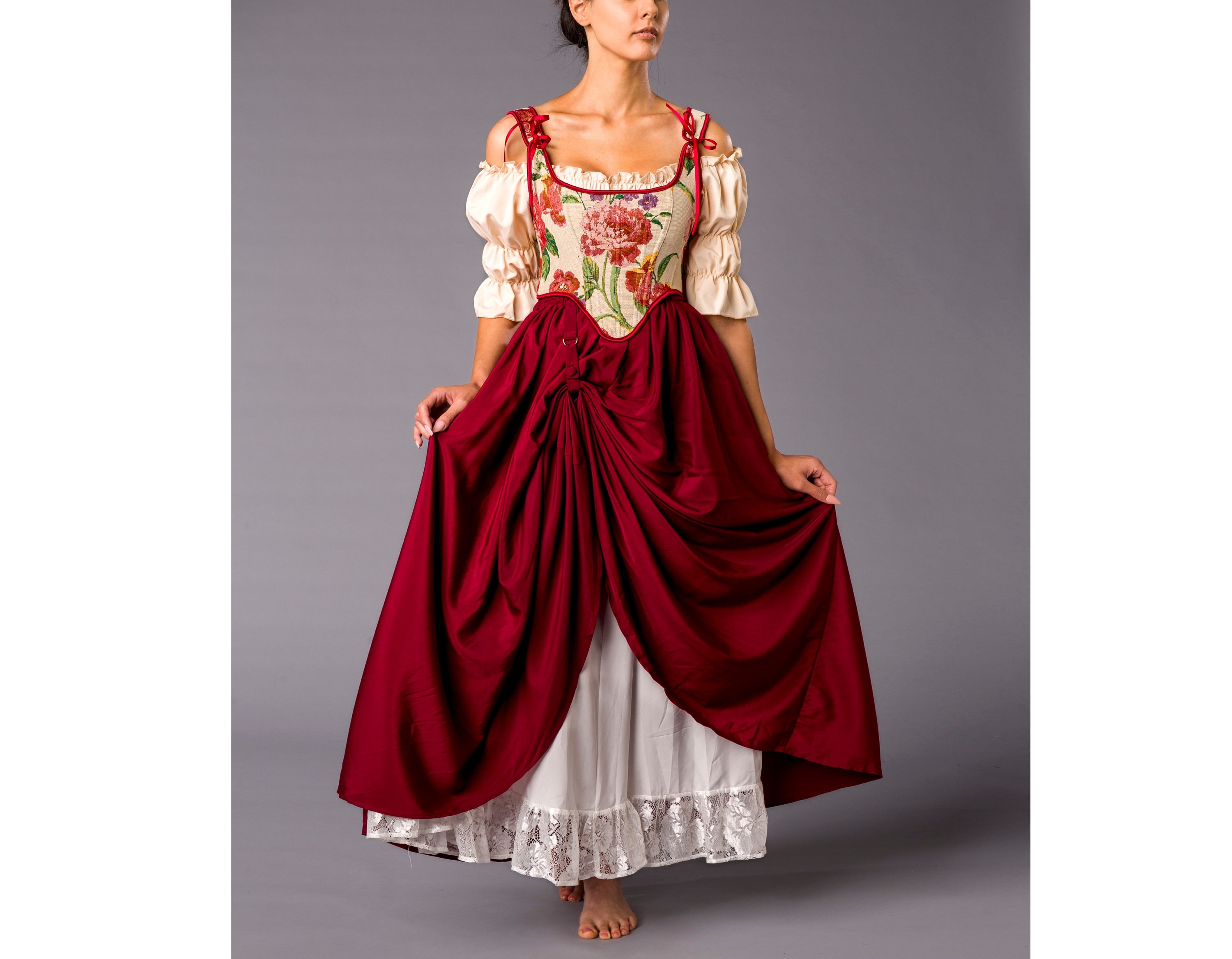 Ropa De Verano Para Mujer, Vestido Medieval Renacentista Hasta El Tobillo,  Traje De Corte, Vestidos Vintage Elegantes De Fiesta Negros De 22,35 €
