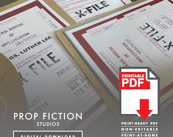 Top Secret Cover Sheet Set: Printable Pdfs - Set of 6 Prop Secret File ...