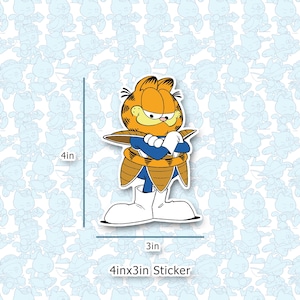 Garfield Vegeta Sticker