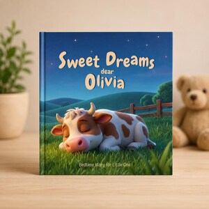Customizable Bedtime Storybook - with farm animals - Personalized children's book
