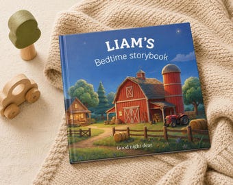 Bedtime storybook with Personalized name - Farm Animals