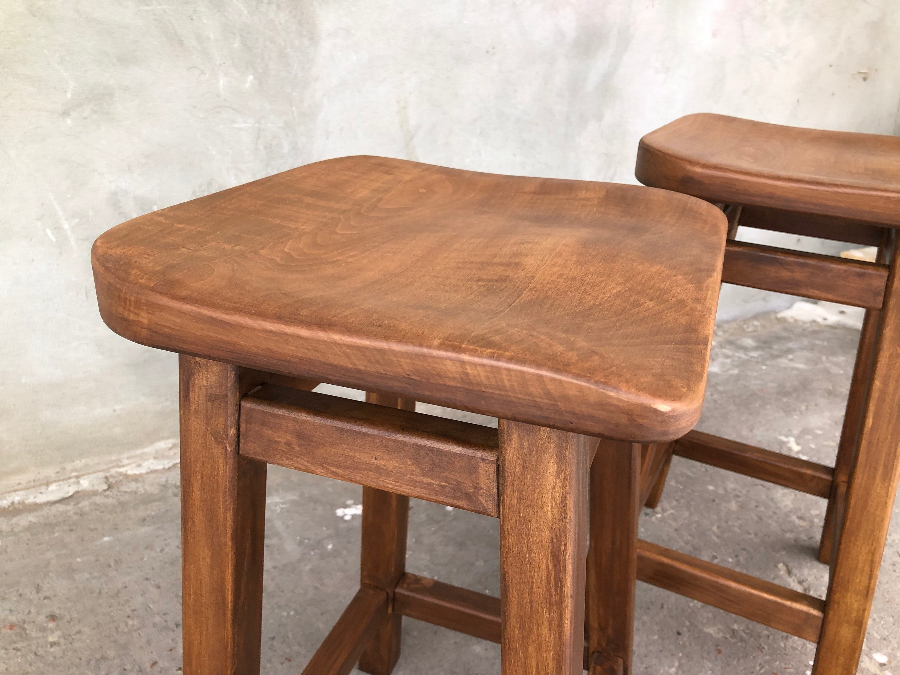 Reclaimed Bar Stool - Etsy UK