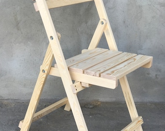 Ensemble de chaises pliantes en bois naturel, siège pliant portable et peu encombrant pour une utilisation polyvalente, chaise de jardin Chaise en bois pliable, espace de vie compact