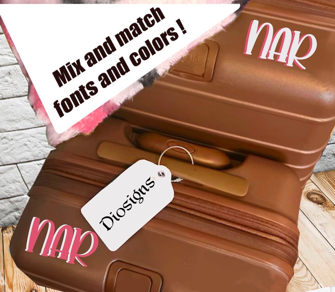 Luggage Sticker,luggage Decal,custom Luggage Tag,double Layered Vinyl