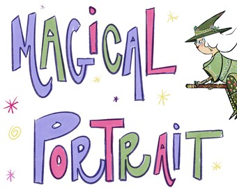 Custom Magical Portrait! Have yourself or a loved one drawn as a mermaid, witch, wizard, elf, gnome or any fantasy creature.