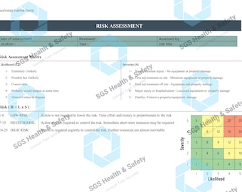 Risk Assessment Template & Guidance