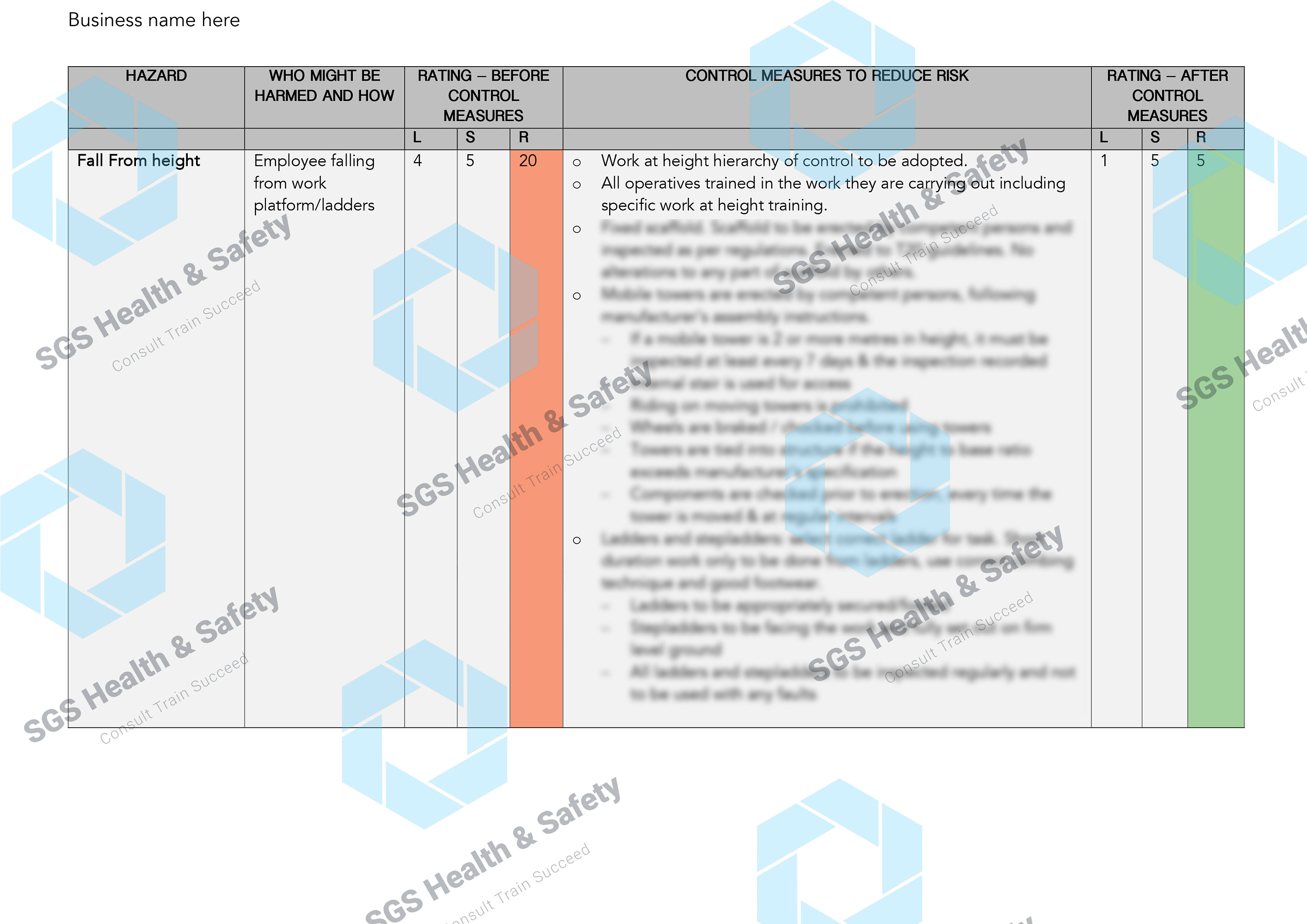 Risk Assessment Template & Guidance - Etsy