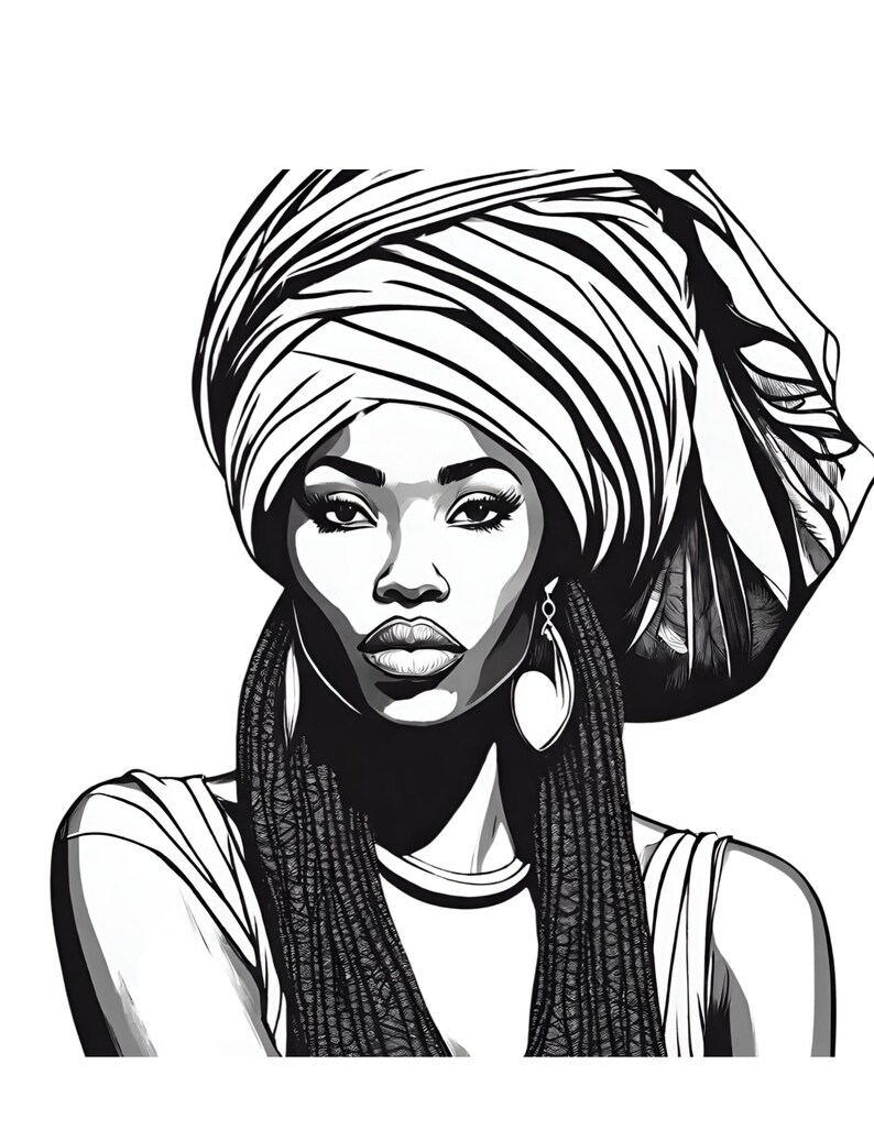 Global Hairstyles Coloring Pages Collection by Blululi - Etsy