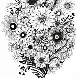 Abstract Art Nature-Inspired Portraits Coloring Pages are a therapeutic delight! Download the PDF file with over 50 designs, ready to be printed and colored. Experience the joy of adding your personal touch to these unique and intricate portraits.