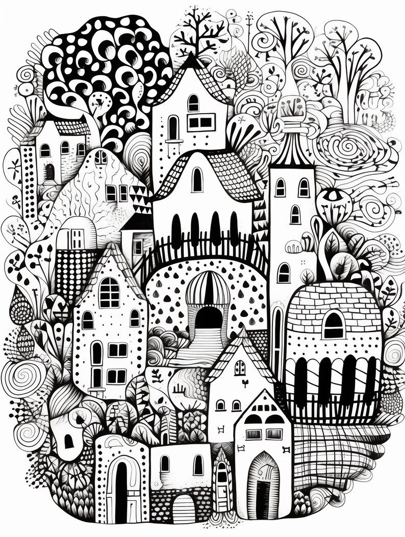 Abstract Art Nature-Inspired Portraits Coloring Pages are a therapeutic delight! Download the PDF file with over 50 designs, ready to be printed and colored. Experience the joy of adding your personal touch to these unique and intricate portraits.