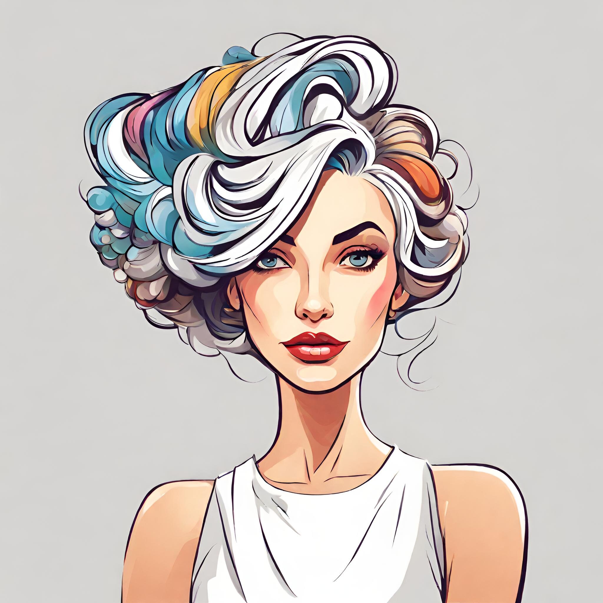Global Hairstyles Coloring Pages Collection by Blululi - Etsy