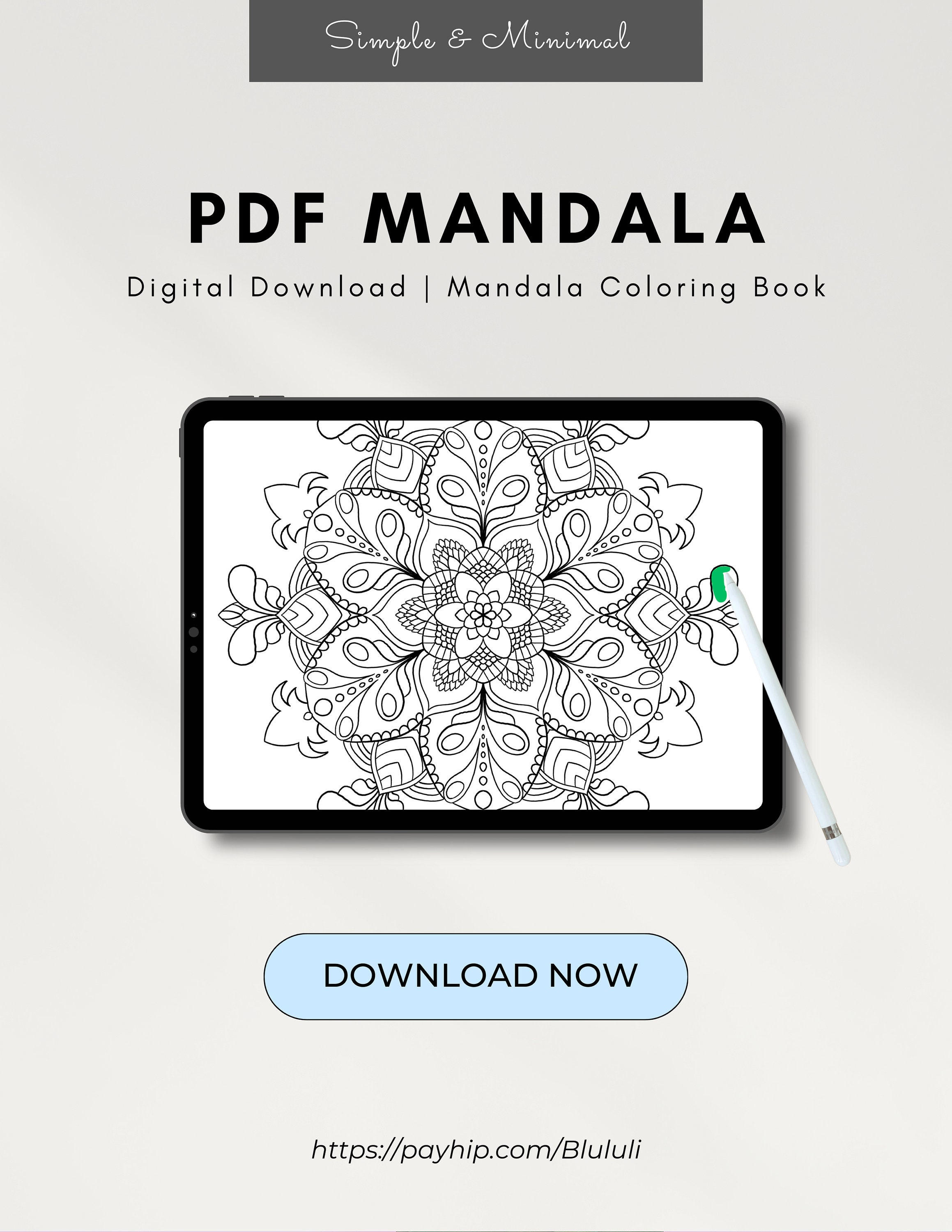 Mandala Coloring Pages for Your Free Time & Mindful Moments - Digital ...