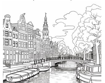Travel Destinations Coloring Pages: European Iconic Landmarks by Blululi