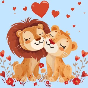 Valentinstag Clipart, süße Tiere ClipArt Bundle - 31 PNG Liebe Clipart, süße Tiere, Herz Clipart, Valentinstag Clipart Karte, Baby Tier