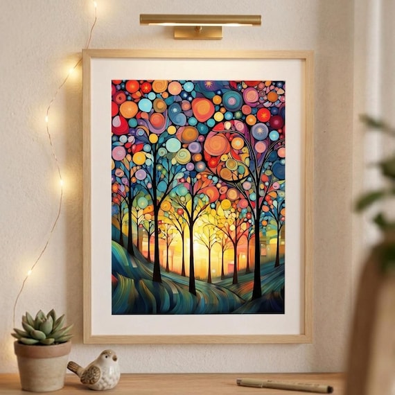 Abstract Nature Coloring Pages – Artistic Portraits, Landscapes (PDF Download)