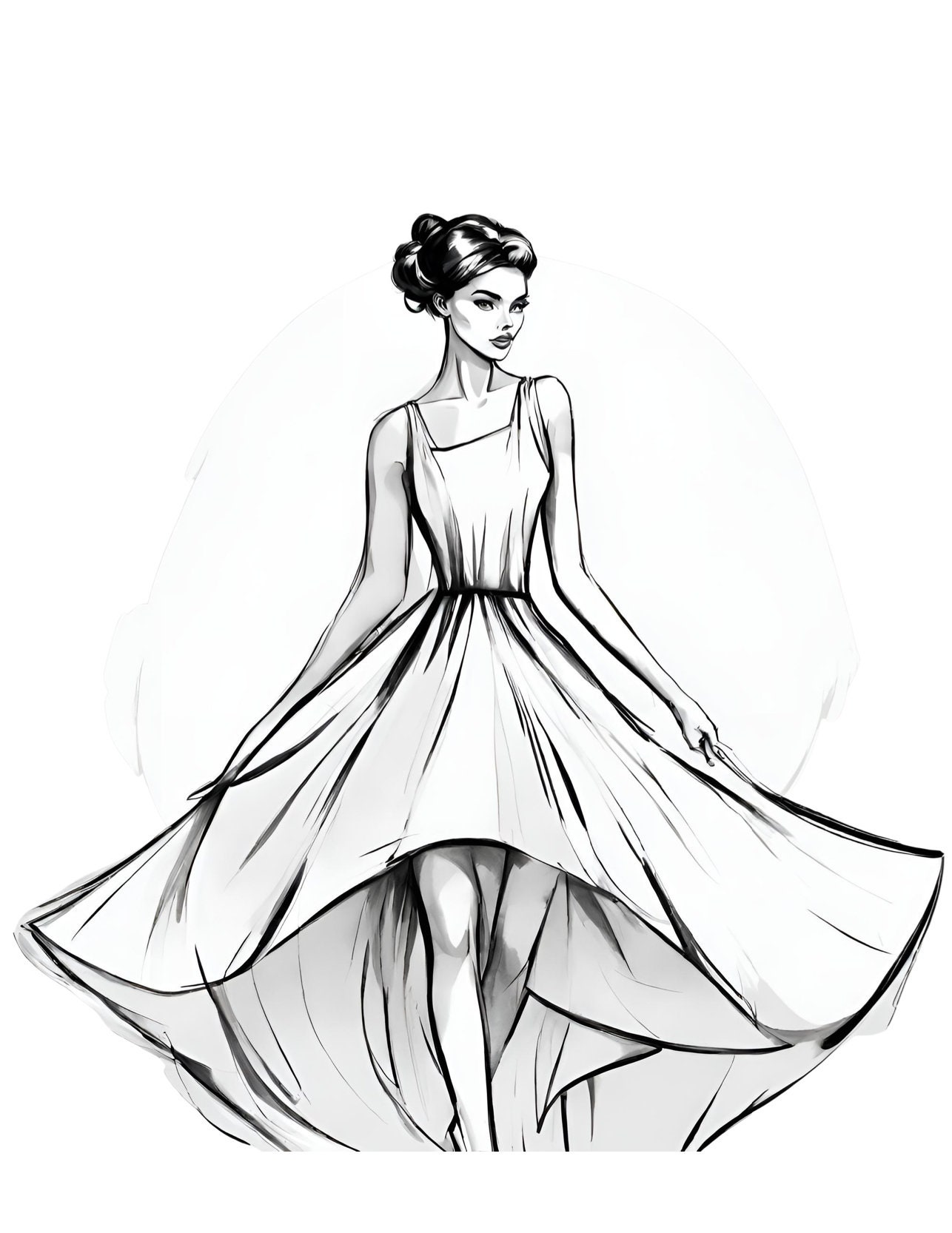 World Fashion Dresses Coloring Pages. Fashion Coloring Book, Cultural
