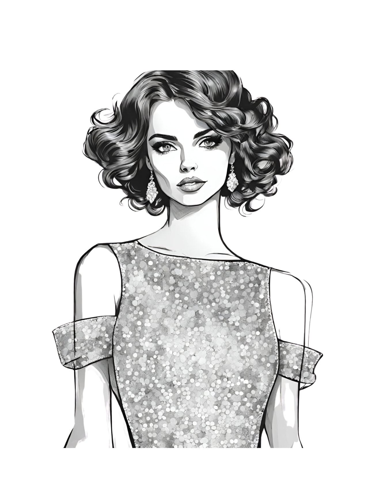 World Fashion Dresses Coloring Pages. Fashion Coloring Book, Cultural
